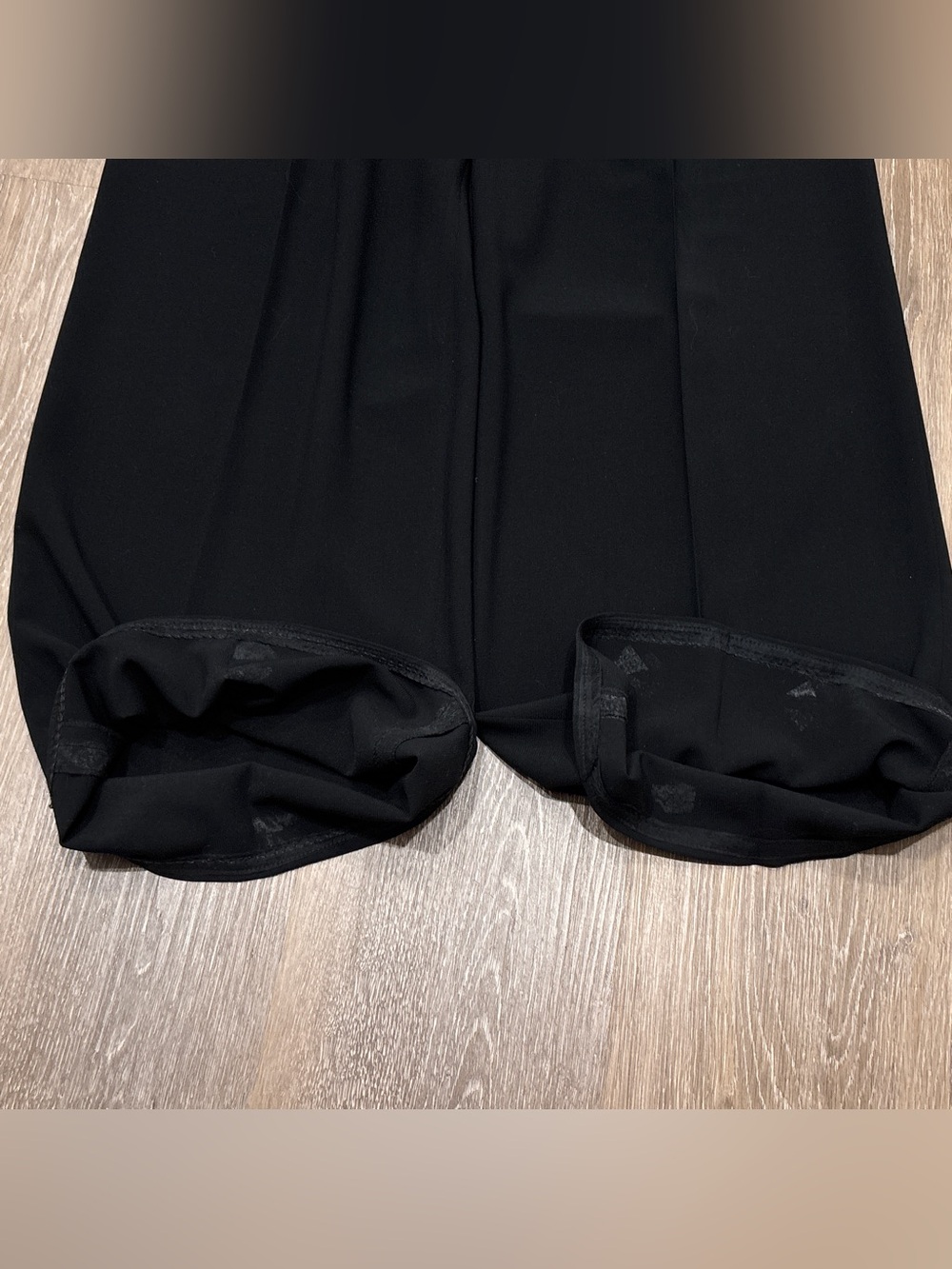 Armani Collezioni Black Wide Leg Pleated Trousers Pants Italy 10 - Picture 12 of 15